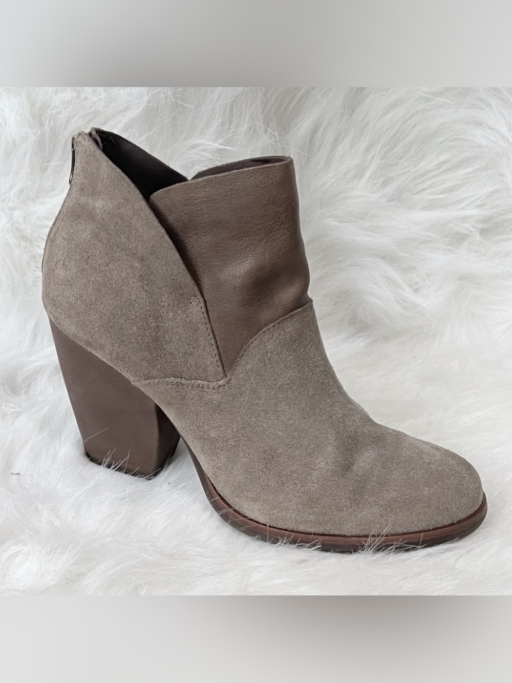 Kork-Ease Castaneda Leather Suede Ankle Boots Size 9.5
